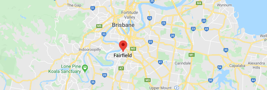 Brisbane map showing Fairfield